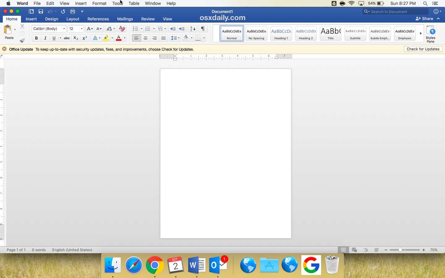 microsoft word for mac os x switch between documents