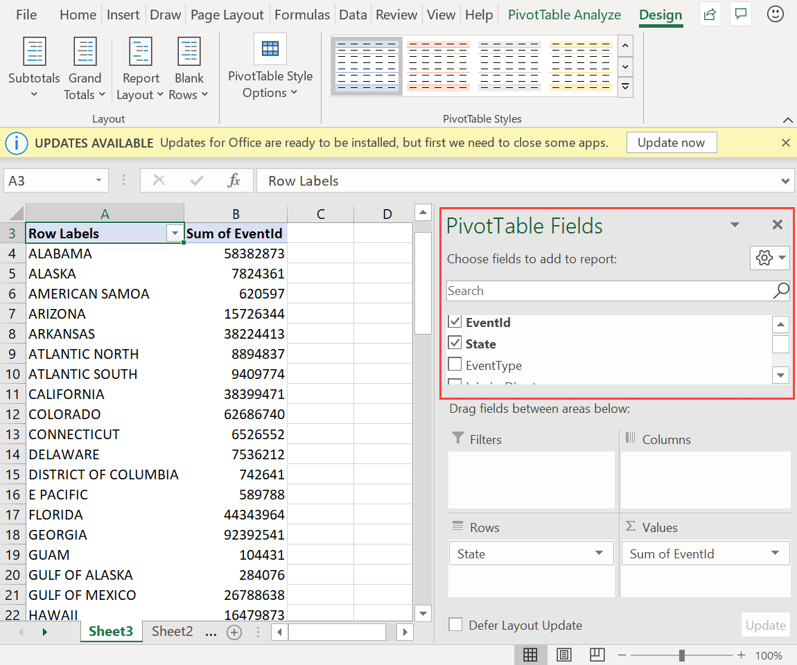 creating a pivot table in excel for mac